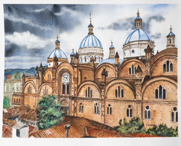pintura de la catedral de cuenca, ecuador